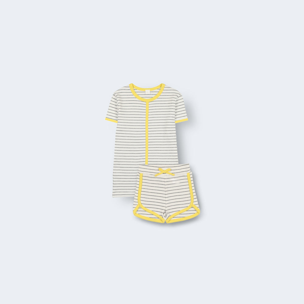 Line Stripe Short Sleeve T-Shirt Set