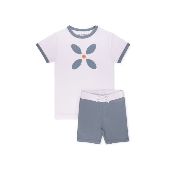 Motif Short Sleeve T-shirt Set