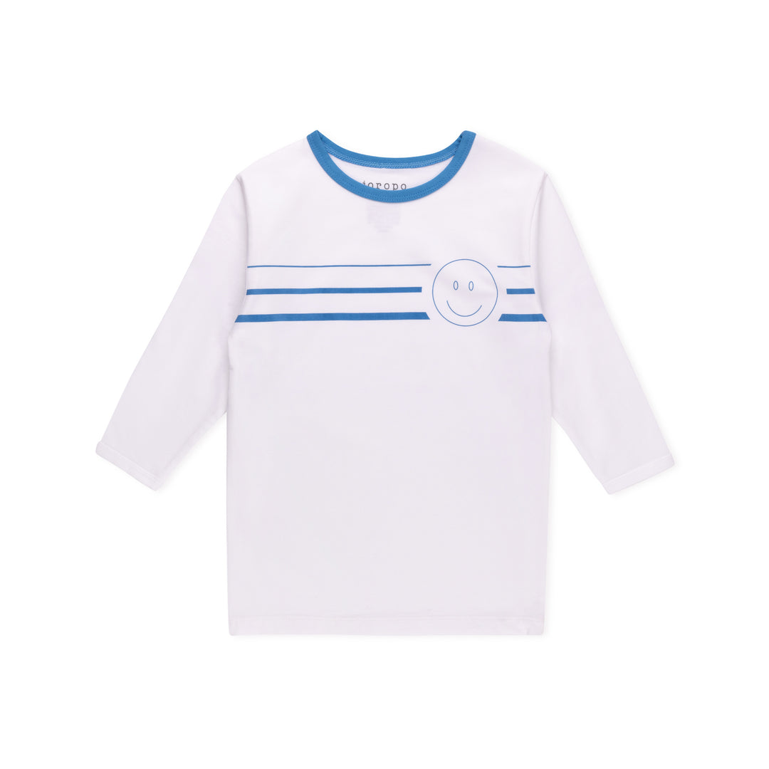 Smiley Chest Design Long Sleeve T-shirt