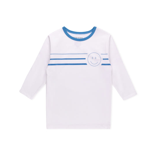 Smiley Chest Design Long Sleeve T-shirt