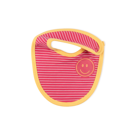 Smiley Stripe Bib