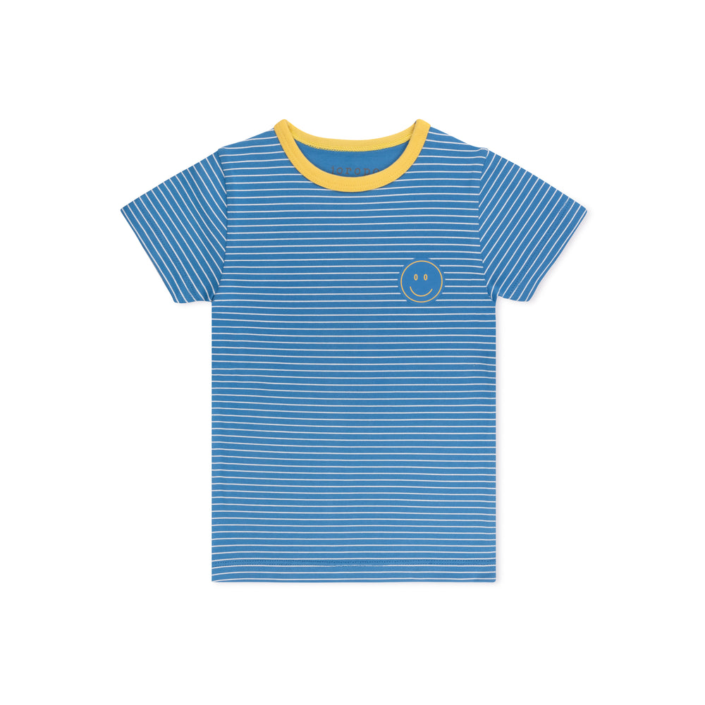 Smiley Stripe Short Sleeve T-shirt