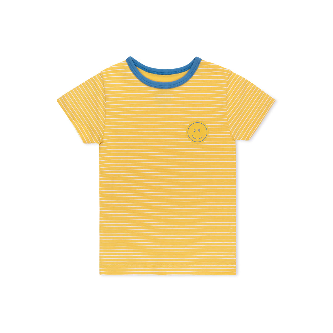 Smiley Stripe Short Sleeve T-shirt