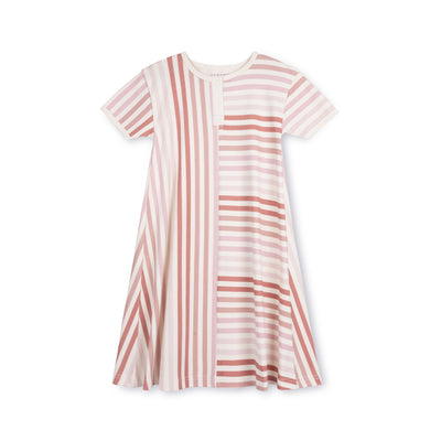 Stripe Short Sleeve Dress