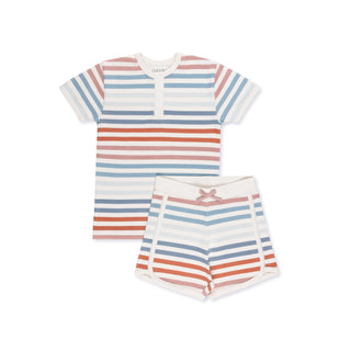 Stripe Short Sleeve T-Shirt Set
