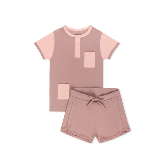 Monochrome Short Sleeve T-shirt Set