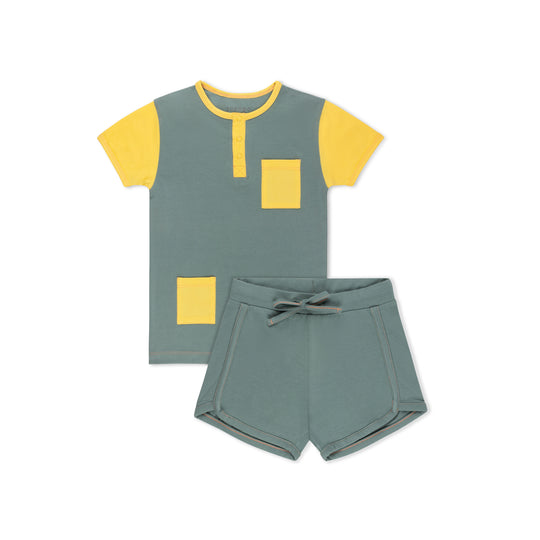 Monochrome Short Sleeve T-shirt Set