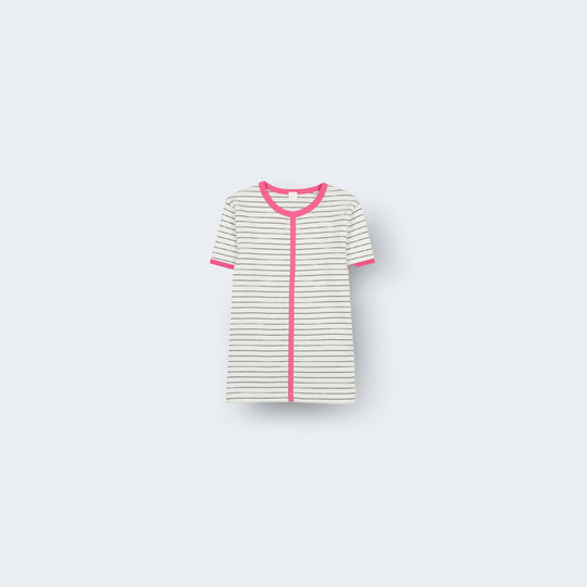 Line Stripe Short Sleeve T-Shirt