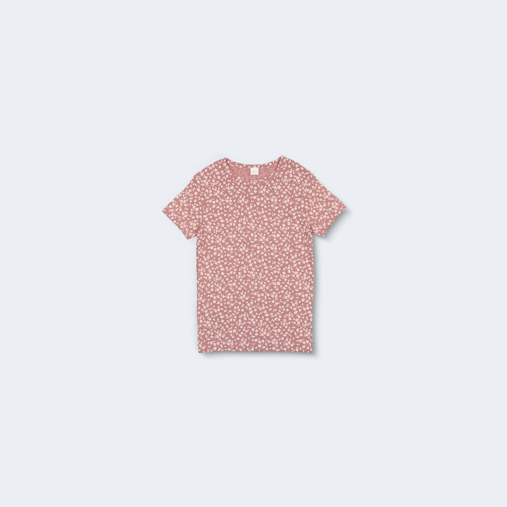 Mini Flower Print Short Sleeve T-Shirt