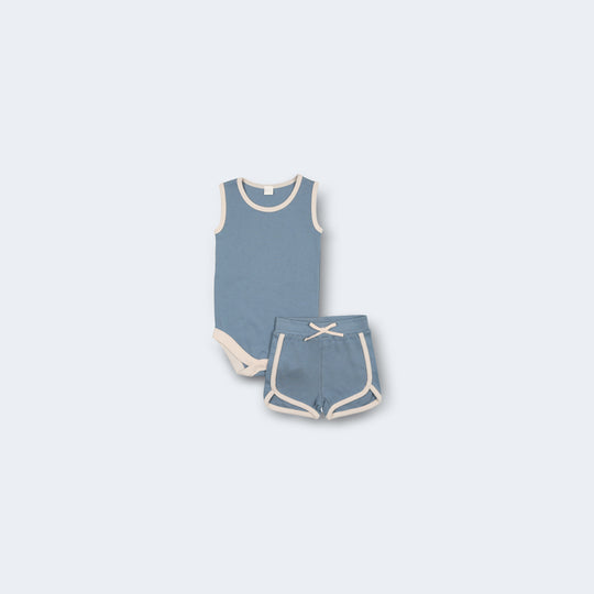 Solid Tanktop Bodysuit Set