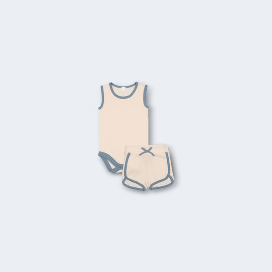 Solid Tanktop Bodysuit Set